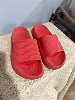 DSG Red Slide Sandals